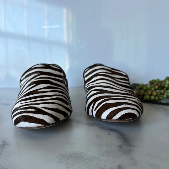 Ann Taylor Zebra calf hair Loafers - Picture 3 of 8